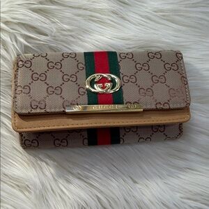 Beige and Brown Women's Bag